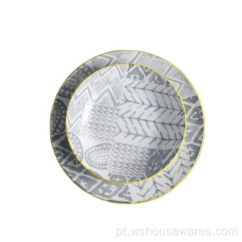 Luxury Style Pad Pinning Dinnerware Placas de casamento personalizadas